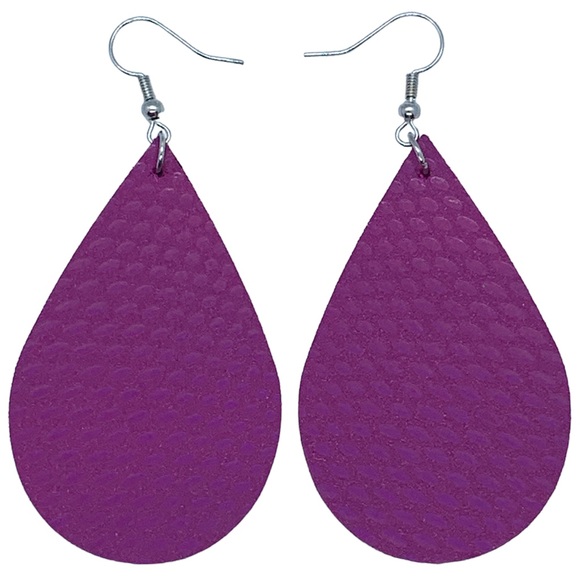 Jewelry - Faux Leather Dangle Earrings